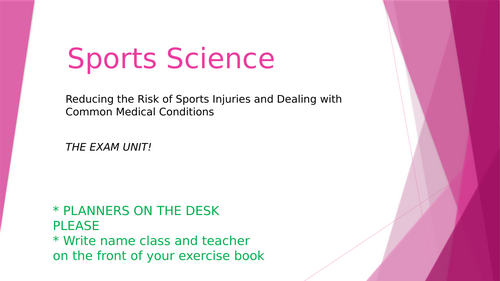 OCR Cambridge Nationals Sports Science Extrinsic Factors Lesson Plans ...