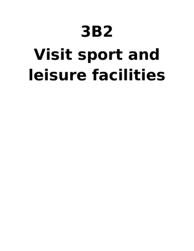 Cover sheets for Module 3 - Sport and Leisure - ASDAN PDP course ...