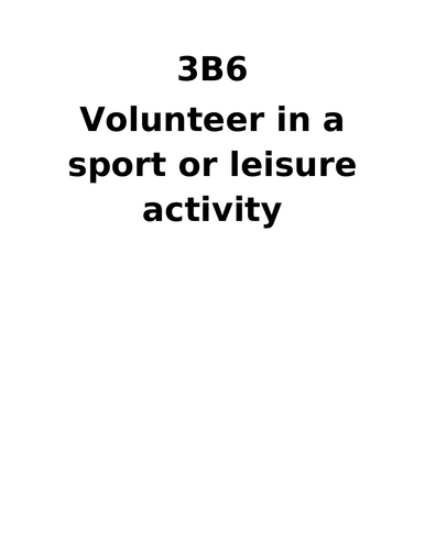 Cover sheets for Module 3 - Sport and Leisure - ASDAN PDP course ...
