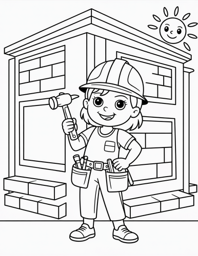Girls at Work | 14 Fun Career Coloring Pages for Kids – Inspiring Jobs ...