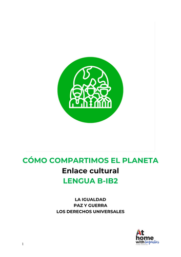 Spanish Cultural Link Sharing The Planet Language B IB2 | Teaching ...