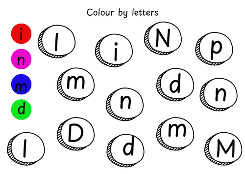 Colour by letters INMD