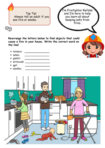 Fire Safety Week Activities for Kids | Coloring Pages, Puzzles, and ...