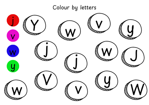 colour by letters JVWY