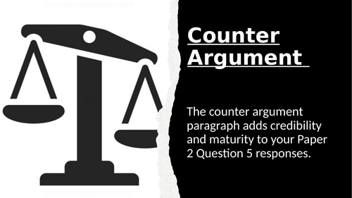 Paper 2 Question 5 - Counter Argument