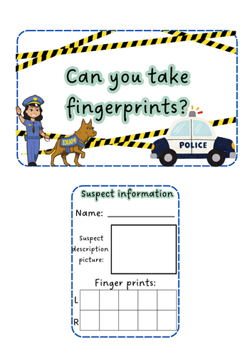 People who help us - Police finger print