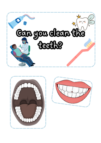 People who help us - Dentist clean teeth