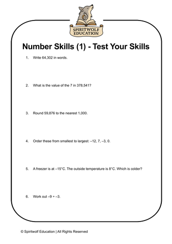 GCSE Maths Foundation – Number Skills (1) Review