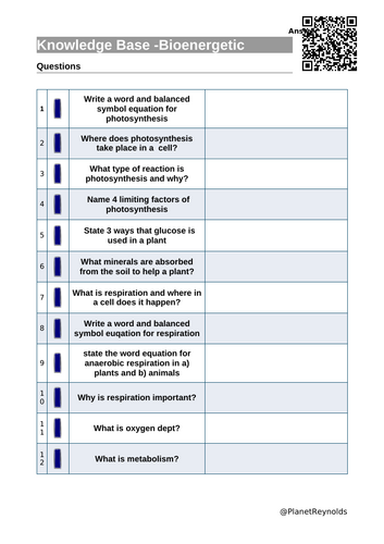 High-impact, fully editable B4 Bioenergetics revision pack for AQA ...