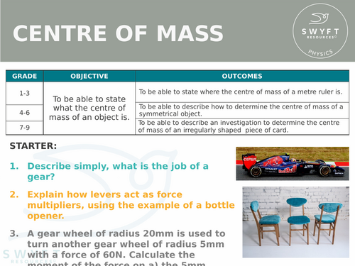 NEW AQA GCSE (2016) Physics - Centre of Mass
