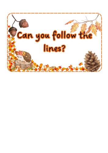 Autumn - Loose parts mark making