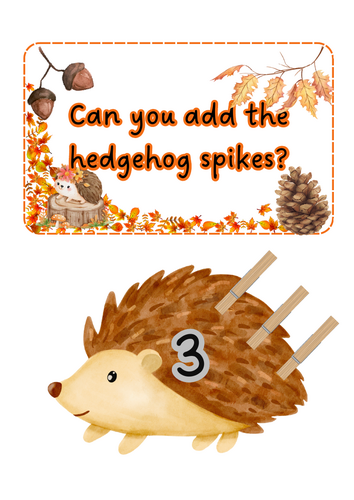 Autumn - Hedgehog spikes counting