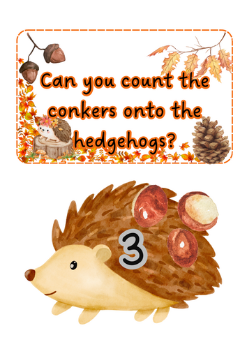 Autumn - Hedgehog Conkers