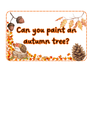 Autumn - Tree painting