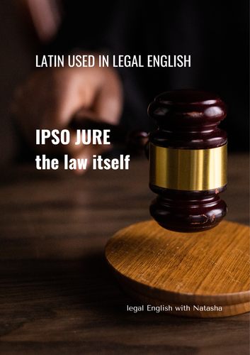 Latin expressions used in legal English | Teaching Resources