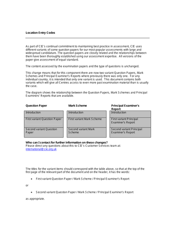 UNIVERSITY OF CAMBRIDGE INTERNATIONAL EXAMINATIONS IGCSE past paper ...