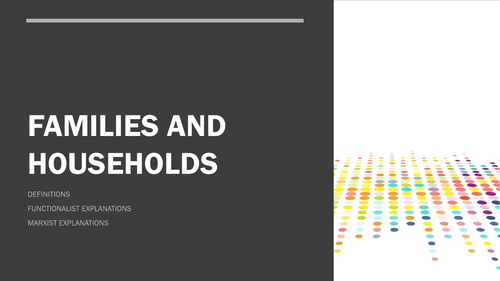 Families and Households A level Sociology | Teaching Resources