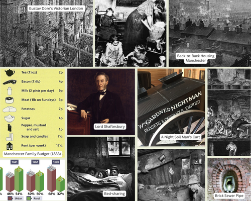 Victorian Slum Housing Notes and Bloom's Taxonomy Qs | Teaching Resources