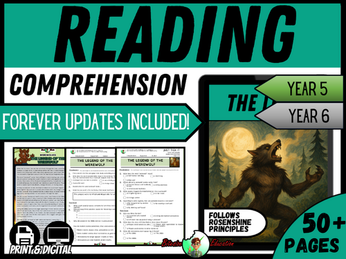 The Legend of the Werewolf | Reading Comprehension | Year 5/6 ...