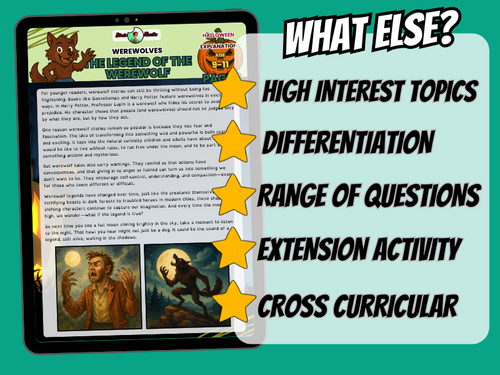 The Legend of the Werewolf | Reading Comprehension | Year 5/6 ...