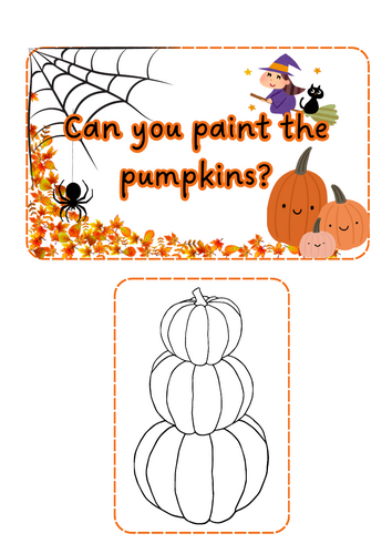 Halloween - Painting Pumpkins