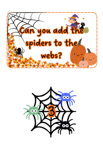Halloween - Spider web counting