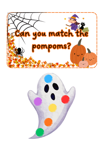 Halloween - Pompom matching