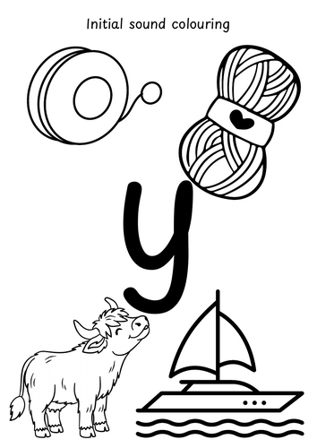 Initial sound colouring- y,z,qu,ch,sh,th