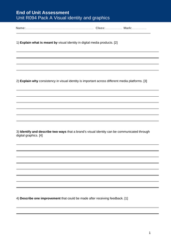 iMedia J834 - R094 - Mock Assessment (Exam Style Questions) | Teaching ...