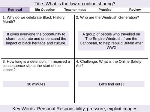 Y8 PSHE- HT2 Independence & Aspirations