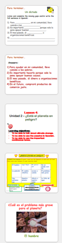 GCSE SPANISH NEW SPEC MODULE 7 Un mundo mejor para todos - ALL LESSONS ...