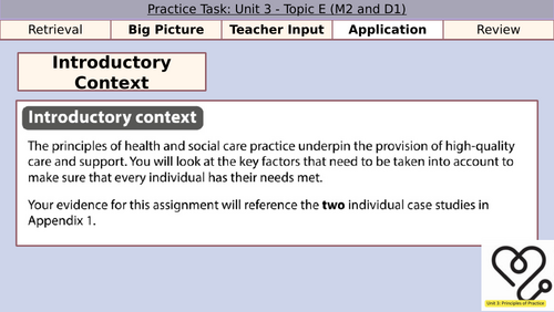 BTEC AAQ Health and Social Care - Unit 3 - Task Guidance | Teaching ...