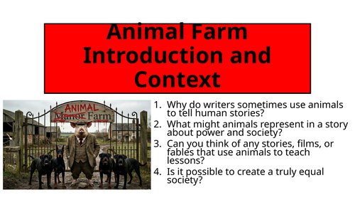 Animal Farm - Introduction and Context (Communism)