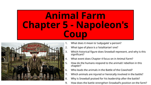 Animal Farm - Chapter 5 (Napoleon's Coup)