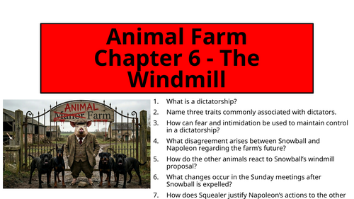 Animal Farm - Chapter 6 (The Windmill)