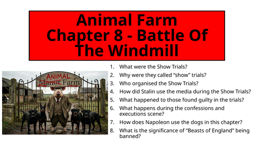 Animal Farm - Chapter 8 (Battle Of The Windmill)