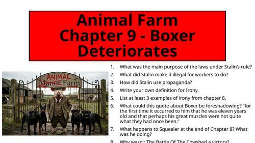 Animal Farm - Chapter 9 (Boxer Deteriorates)