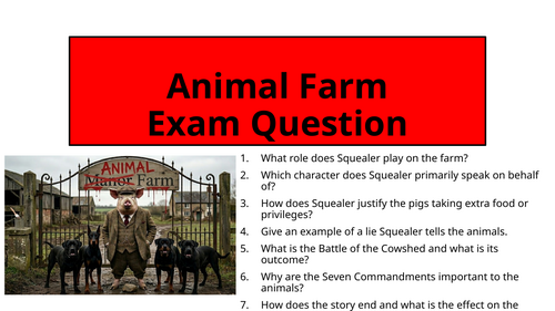 Animal Farm - Exam Question (Equality)