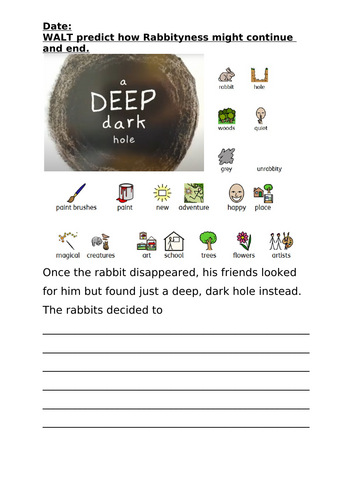 Rabbityness prediction adapted tasks | Teaching Resources