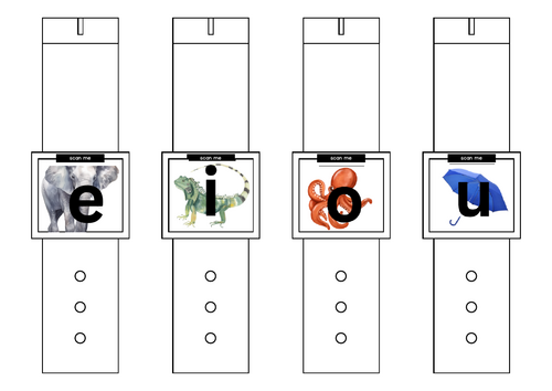 Phonics Phase 2 - Phoneme Watches - Complete Phase 2 sounds