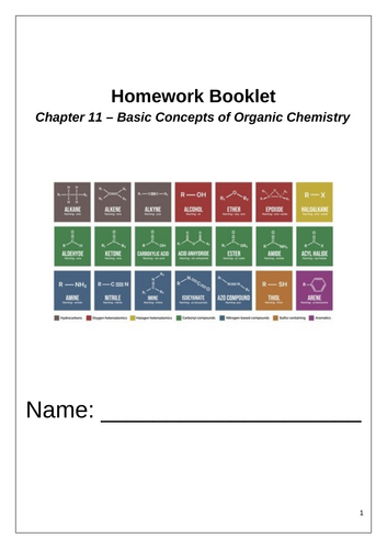 OCR A Level Chemistry Chapter 11 - Basic Concepts of Organic Chemistry