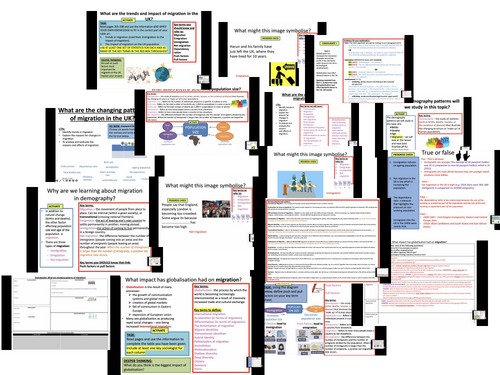 AQA A-level Sociology Families: Demography - Migration | Teaching Resources