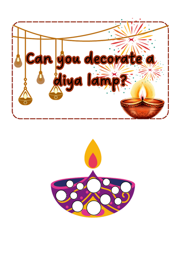 Diwali diya loose parts