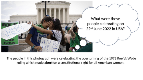 6th Form RE: Abortion Debate