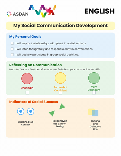 ASDAN Life Skills - English - Listening and Conversation Skills