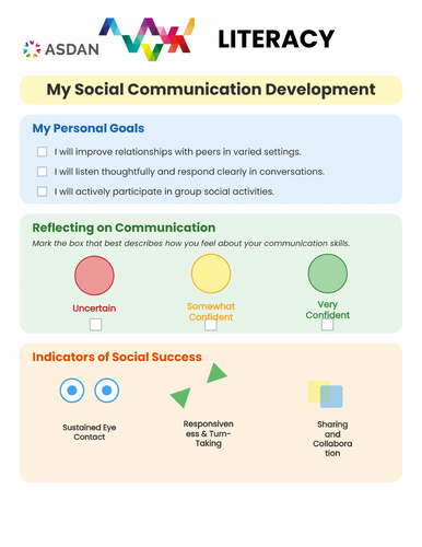 ASDAN Life Skills - Literacy - Communication Skills