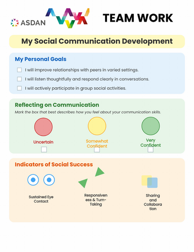 ASDAN Life Skills - Team Work - Communication Skills