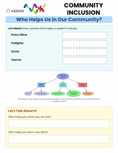 ASDAN Life Skills - Community Inclusion - Community Helpers
