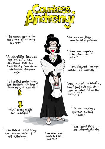 MURDER on the ORIENT EXPRESS Key QUOTES Poster - COUNTESS ANDRENYI ...