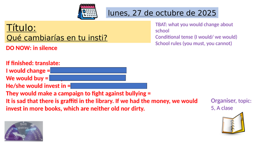 A Clase School Module GCSE AQA Spanish lesson bundle with resources and ...